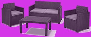 polyrattan lounge günstig